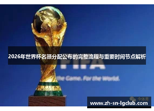 2026年世界杯名额分配公布的完整流程与重要时间节点解析