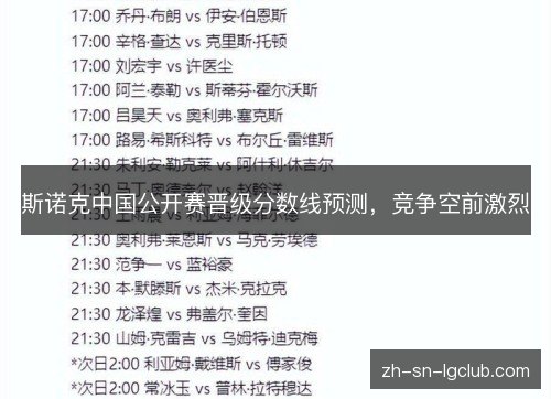 斯诺克中国公开赛晋级分数线预测,竞争空前激烈 斯诺克中国公开赛晋级分数线预测,竞争空前激烈